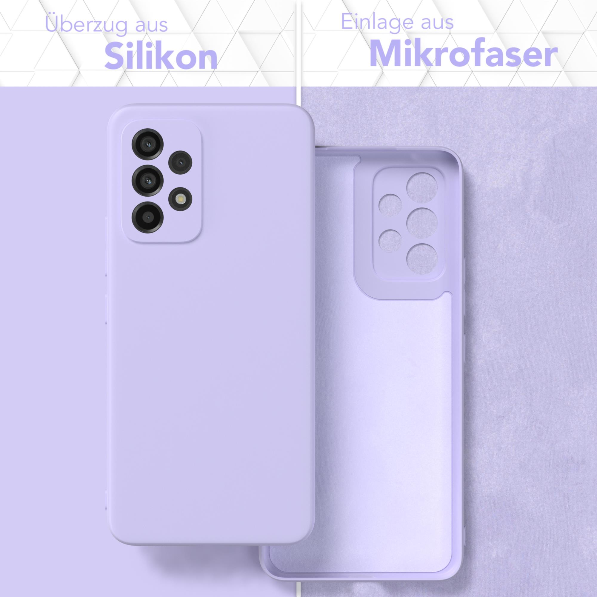 Handycase Samsung, Matt, TPU Lila CASE EAZY Silikon Lavendel A53 Galaxy 5G, / Backcover, Violett