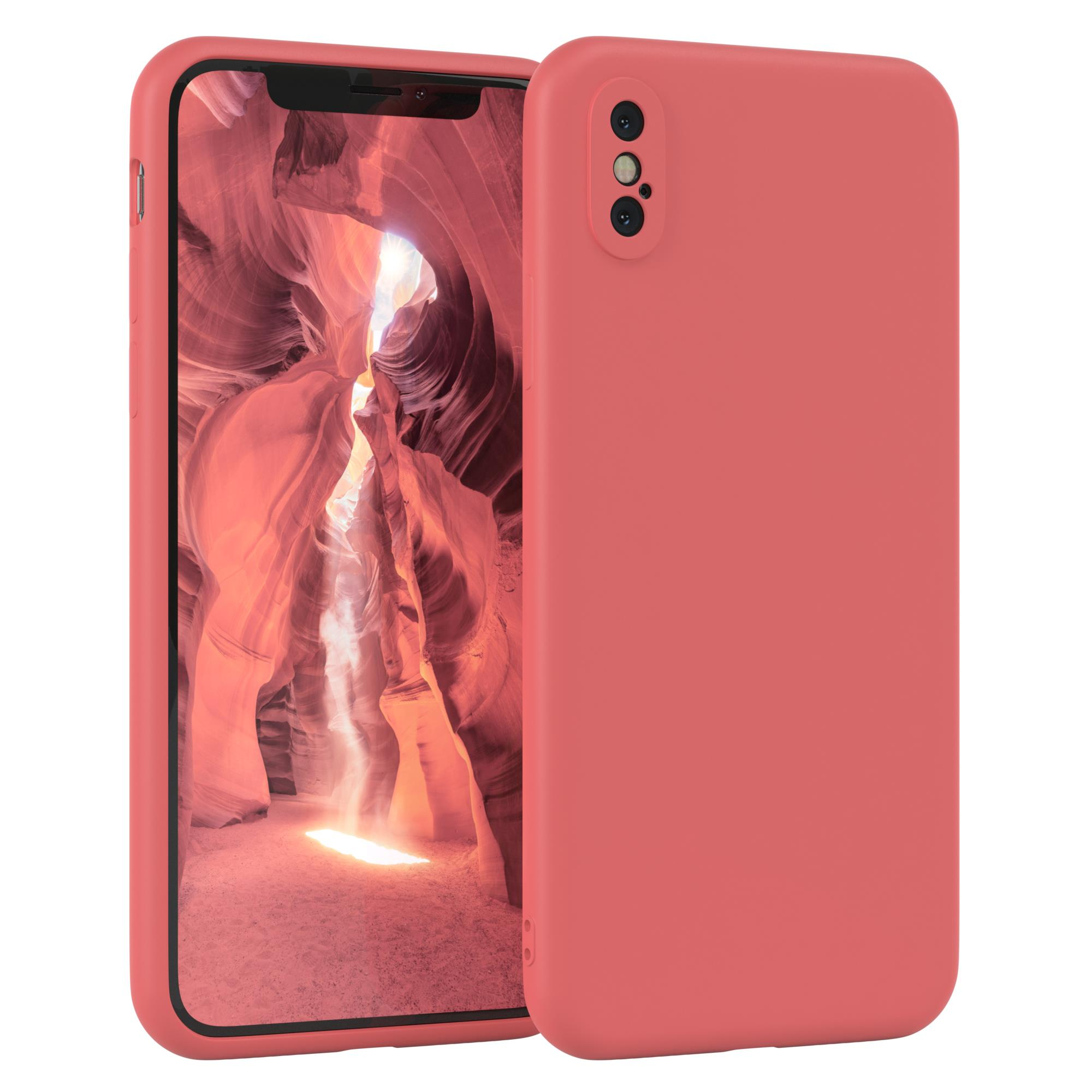 Matt, / Apple, CASE Backcover, EAZY Hellrot Handycase iPhone Silikon Rot Max, TPU XS