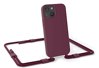 EAZY CASE Handyband Rund Full Color, Umhängetasche, Apple, iPhone 13 Mini, Rot Beere / Burgundy