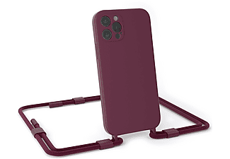EAZY CASE Handyband Rund Full Color, Umhängetasche, Apple, Apple iPhone 12 Pro, Rot Beere / Burgundy