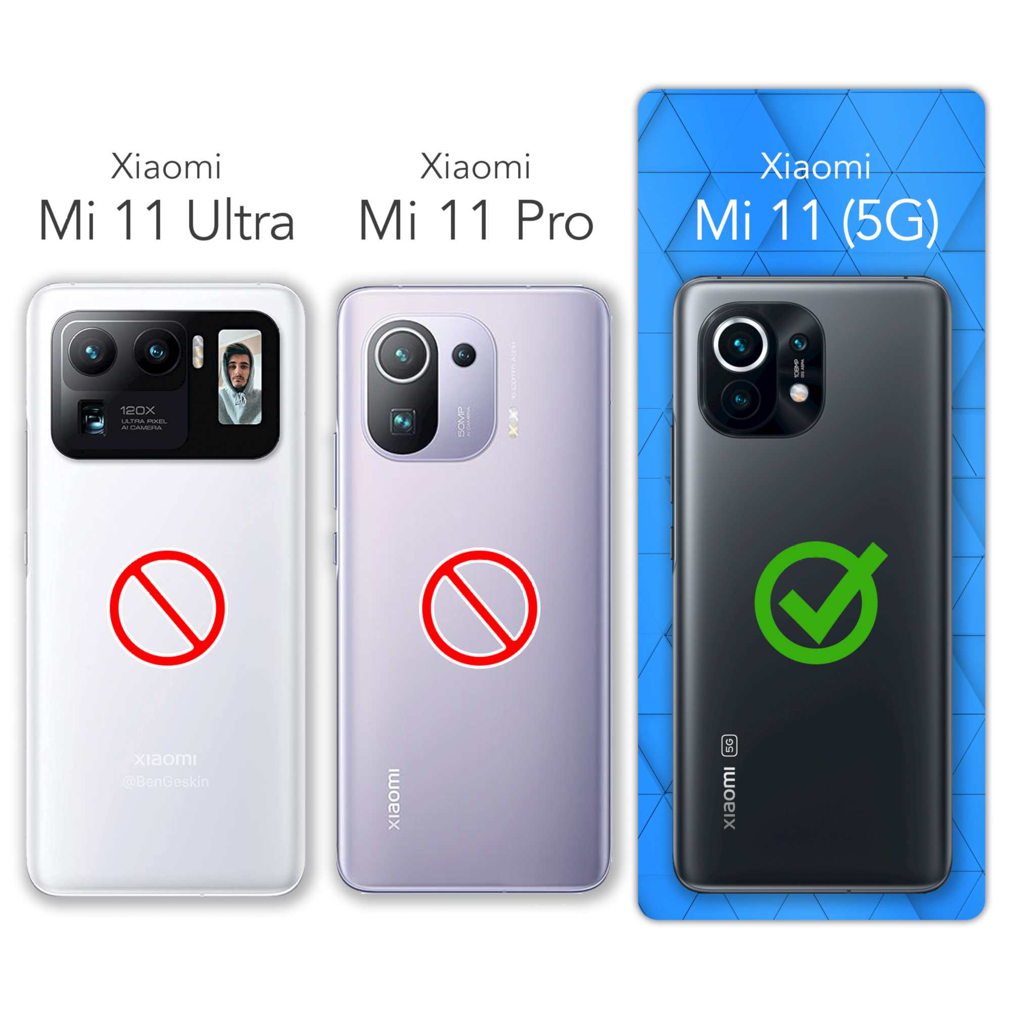 EAZY CASE TPU Silikon Mi 11 Xiaomi, 5G, Blau Handycase Matt, Eis Backcover