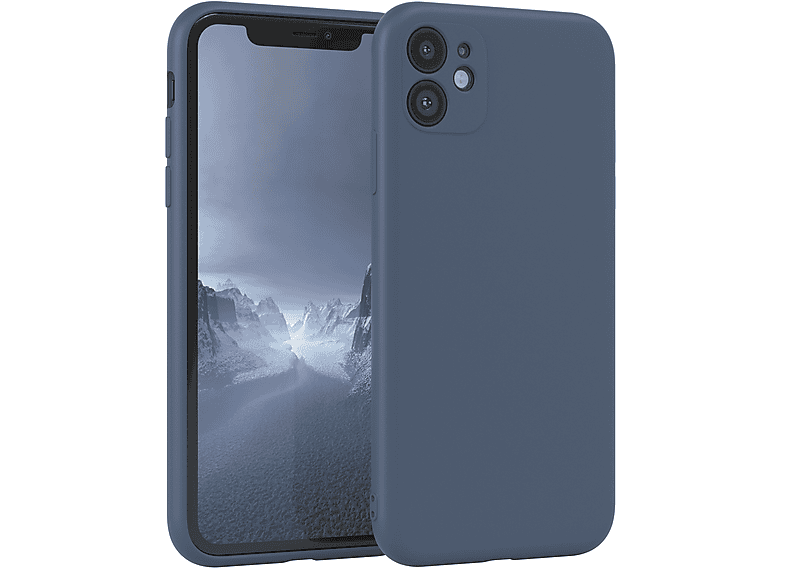 EAZY CASE TPU Silikon Handycase Matt, Backcover, Apple, iPhone 11, Blau / Petrol