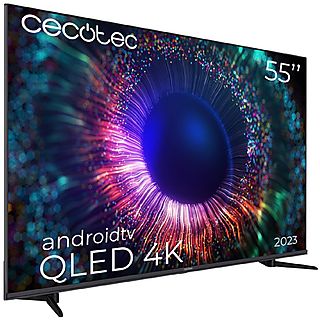 TV QLED 55" - CECOTEC Cecotec V1+ séries VQU11055+, HD+, Smart TV, Black