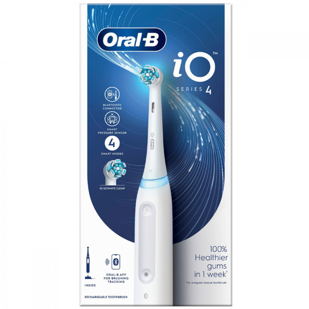 ORAL-B Elektrische iO4 weiß ganz Zahnbürste elektrische ohne Zahnbürste TC Weiß