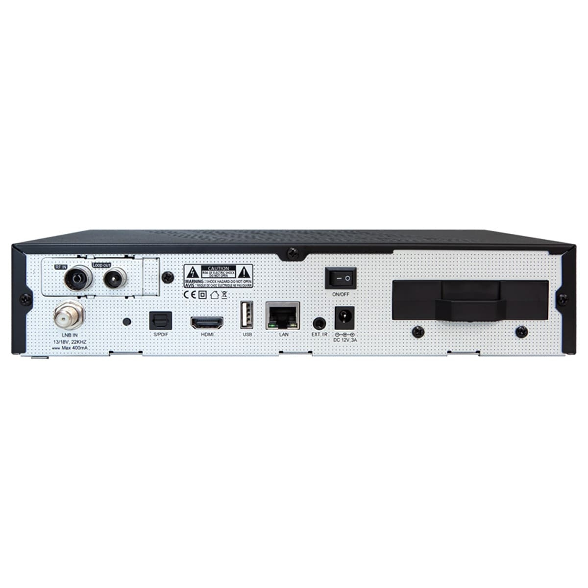 AB-COM PULSe 4K Combo Tuner, 4TB Schwarz) (PVR-Funktion, DVB-C/T2 Sat-Receiver DVB-S2X Twin