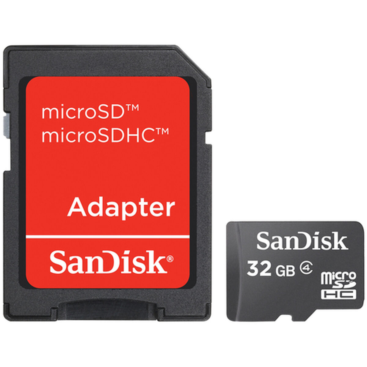 SANDISK SDSDQM-032G-B35A MSDHC 32GB GB Speicherkarte, Micro-SDHC CL.4+AD, 32