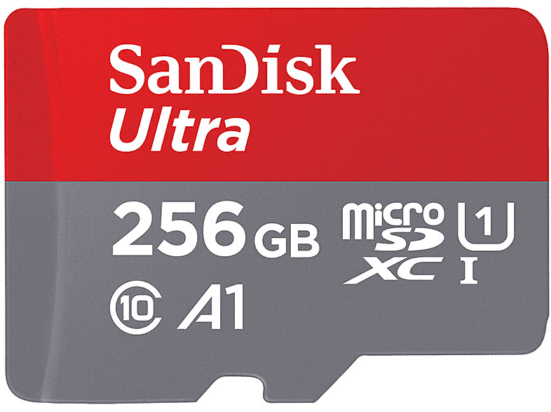 SANDISK GB MSDXC 1, (microSDXC), SDSQUNR-256G-GN6TA UL.256GB microSD Capacity Extended 256 Micro-SDXC