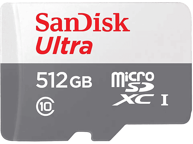 SANDISK Ultra, Micro-SD Speicherkarte, 512 GB, 100 MB/s