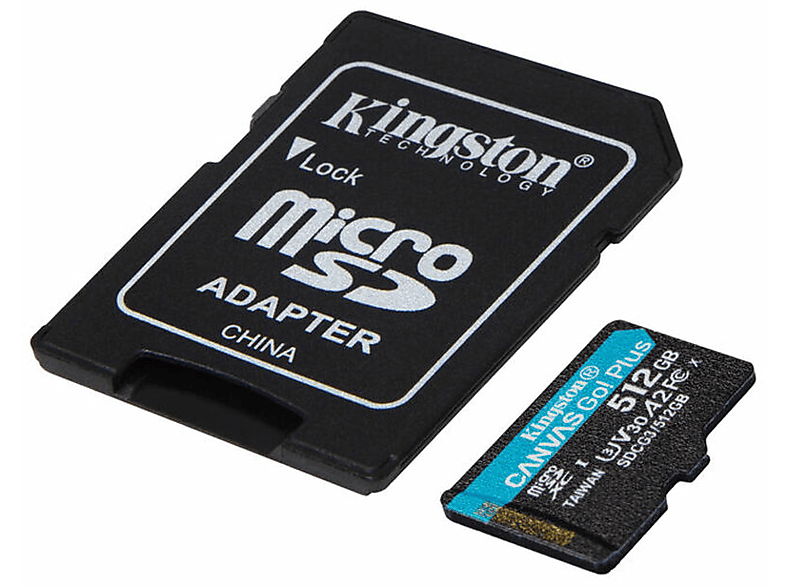KINGSTON m0000BL594, Micro-SDXC Speicherkarte, 512 GB, 90 MB/s | Speicherkarten & -adapter