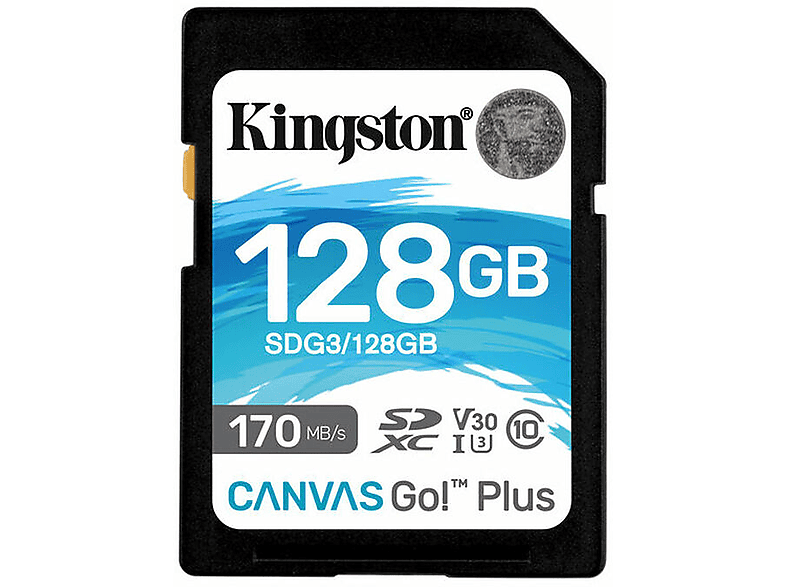 Go!, 90 KINGSTON GB, SDXC Speicherkarte, Canvas 128 MB/s