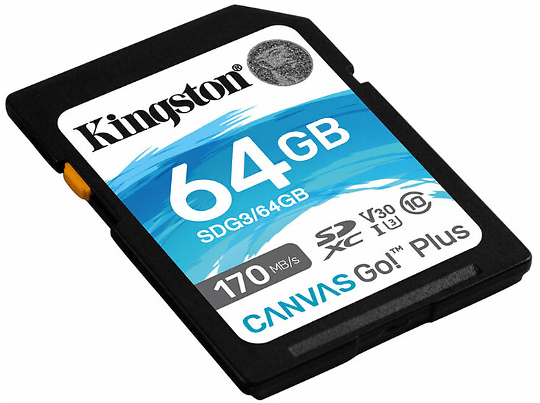 KINGSTON SDG3/64GB, SDXC Speicherkarte, 64 GB, 90 MB/s