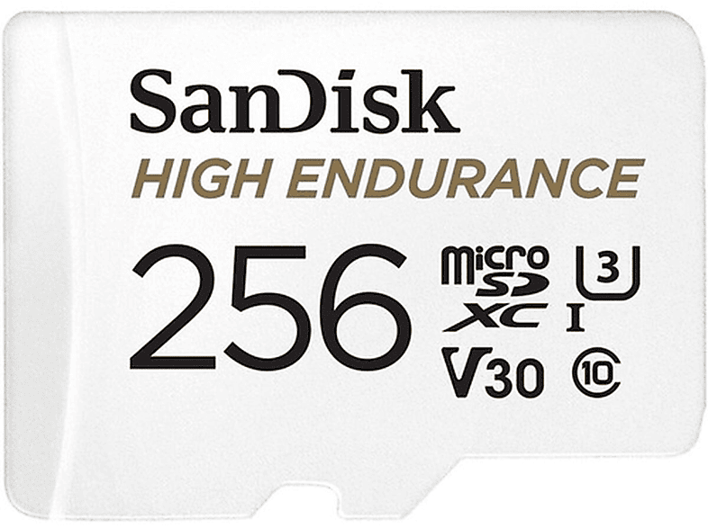 SANDISK SDSQQNR-256G-GN6IA MSDXC HIGH ENDUR, Micro-SD Speicherkarte, 256 GB, 100 MB/s