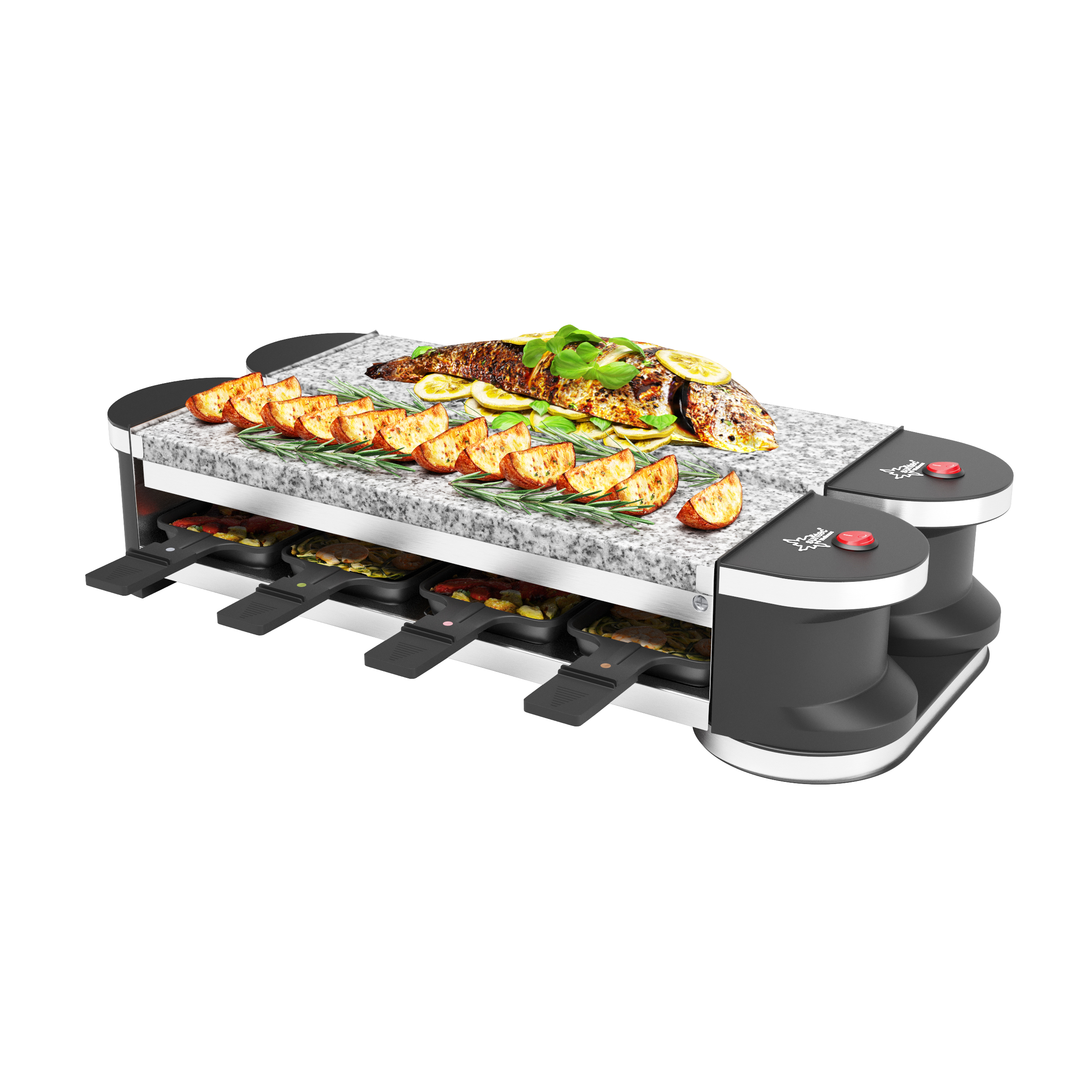 Raclette - RAC 7079 Stone/Stone SUNTEC, schwarz