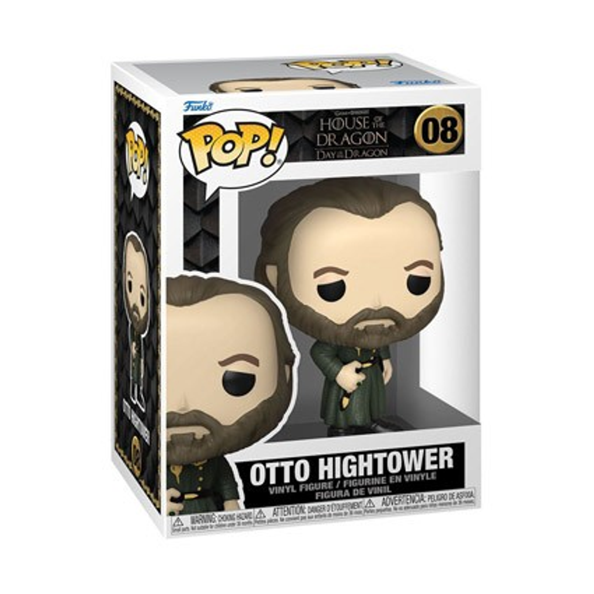 Figura Funko Pop! di Otto Hightower in una scatola espositiva.