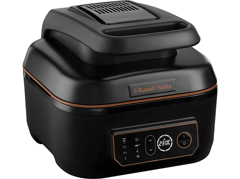 Satisfry 26520-56 1745 Air Watt & HOBBS RUSSELL Heißluftfritteuse Airfryer Grill Schwarz Multicooker