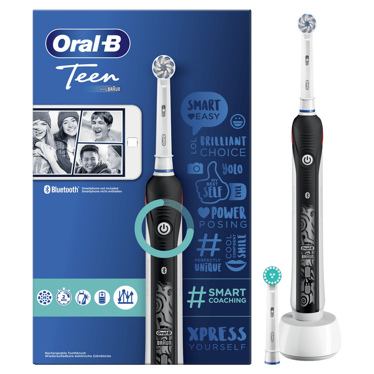 Cepillo eléctrico - Oral-B Teen ORAL B-BRAUN, Negro