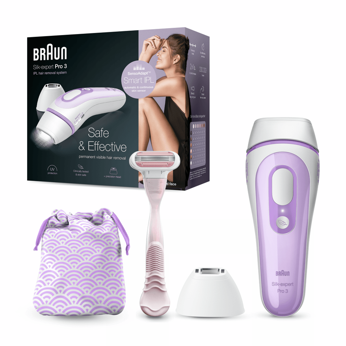 Depiladora IPL - 4210201211211 BRAUN, depiladora luz pulsada (IPL), Multicolor