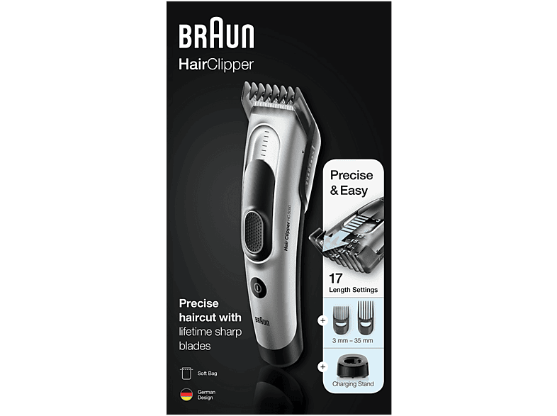 BRAUN HairClipper HC5090 Haarschneider silber 