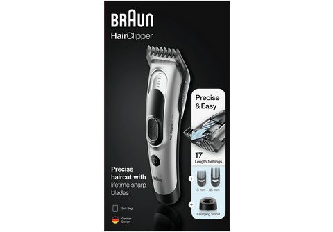 BRAUN HairClipper HC5090 Haarschneider silber | MediaMarkt