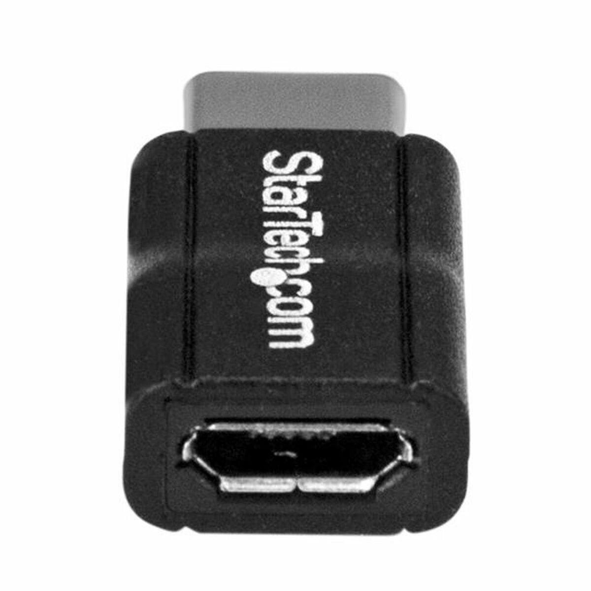 Un adattatore HDMI Startech.com nero con una porta HDMI. È un piccolo dispositivo rettangolare.