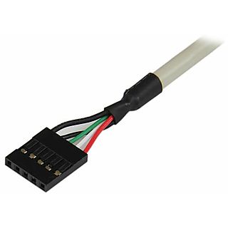 Cable USB - STARTECH USBPLATE, USB 2.0, Plateado