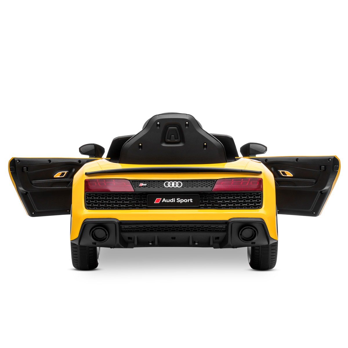 Coche eléctrico infantil - PLAYKIN AUDI R8 YELLOW