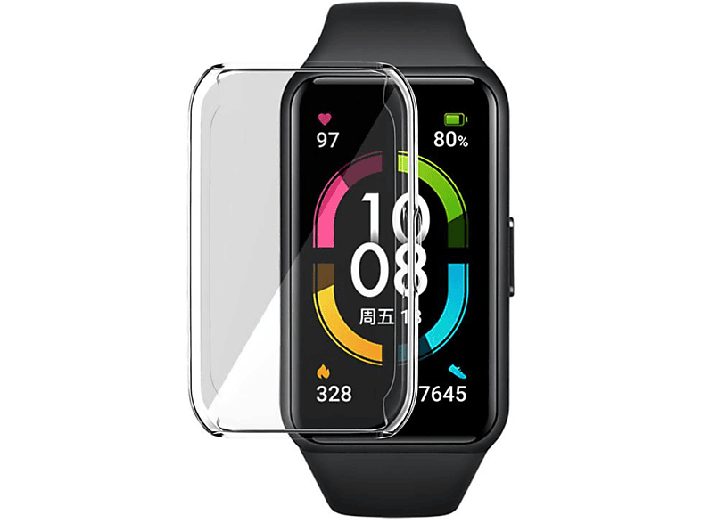 INF Huawei Band 6 / Honor 6 Uhrengehäuse Transparent Displayschutz (für Huawei Band 6 (FRA-B19) / Honor 6 (ARG-B19))
