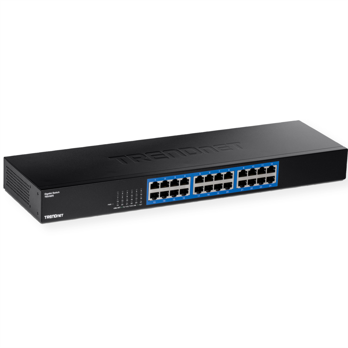 24 Switch Mount Switch TEG-S25 Gigabit Rack Gigabit TRENDNET Ethernet Port