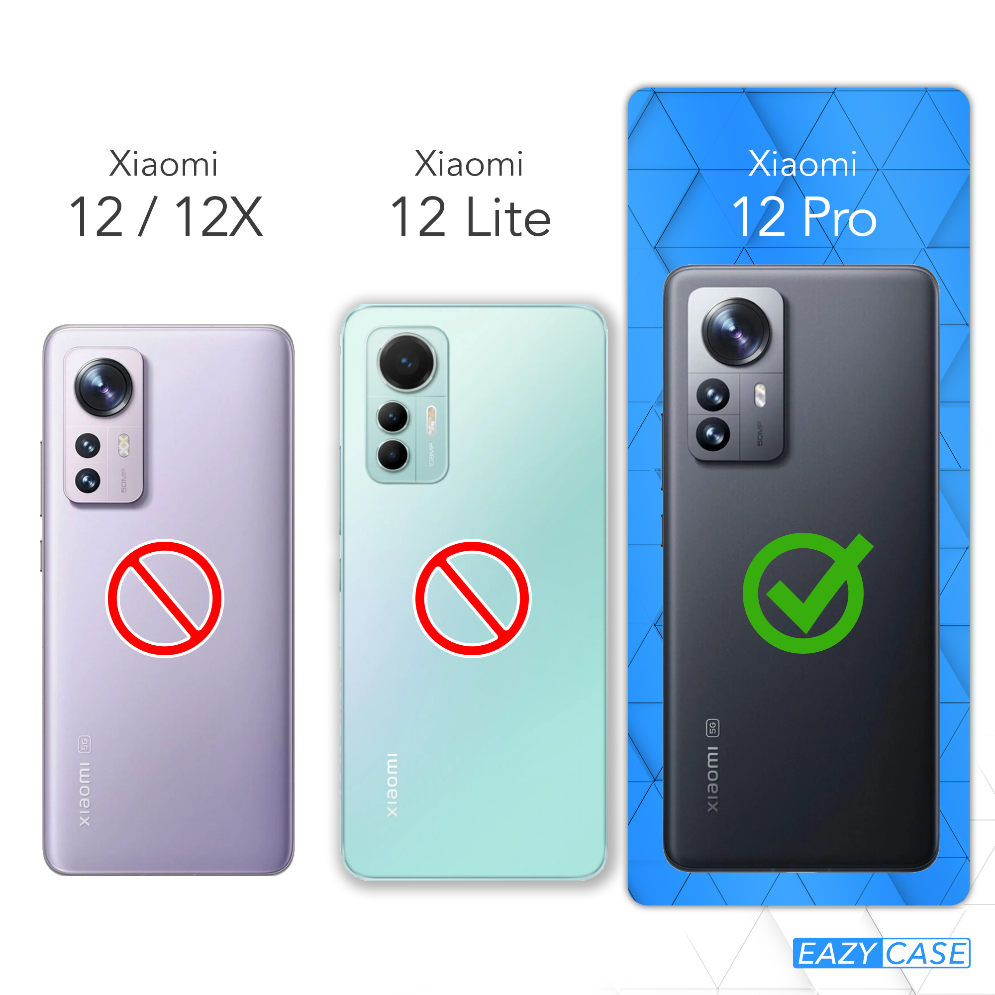 Xiaomi, Matt, 12 TPU Handycase Eis Pro, CASE Backcover, Silikon Blau EAZY