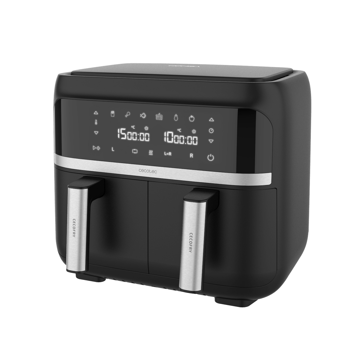 Freidora de aire - 4338 CECOTEC, 2850 W, Negro