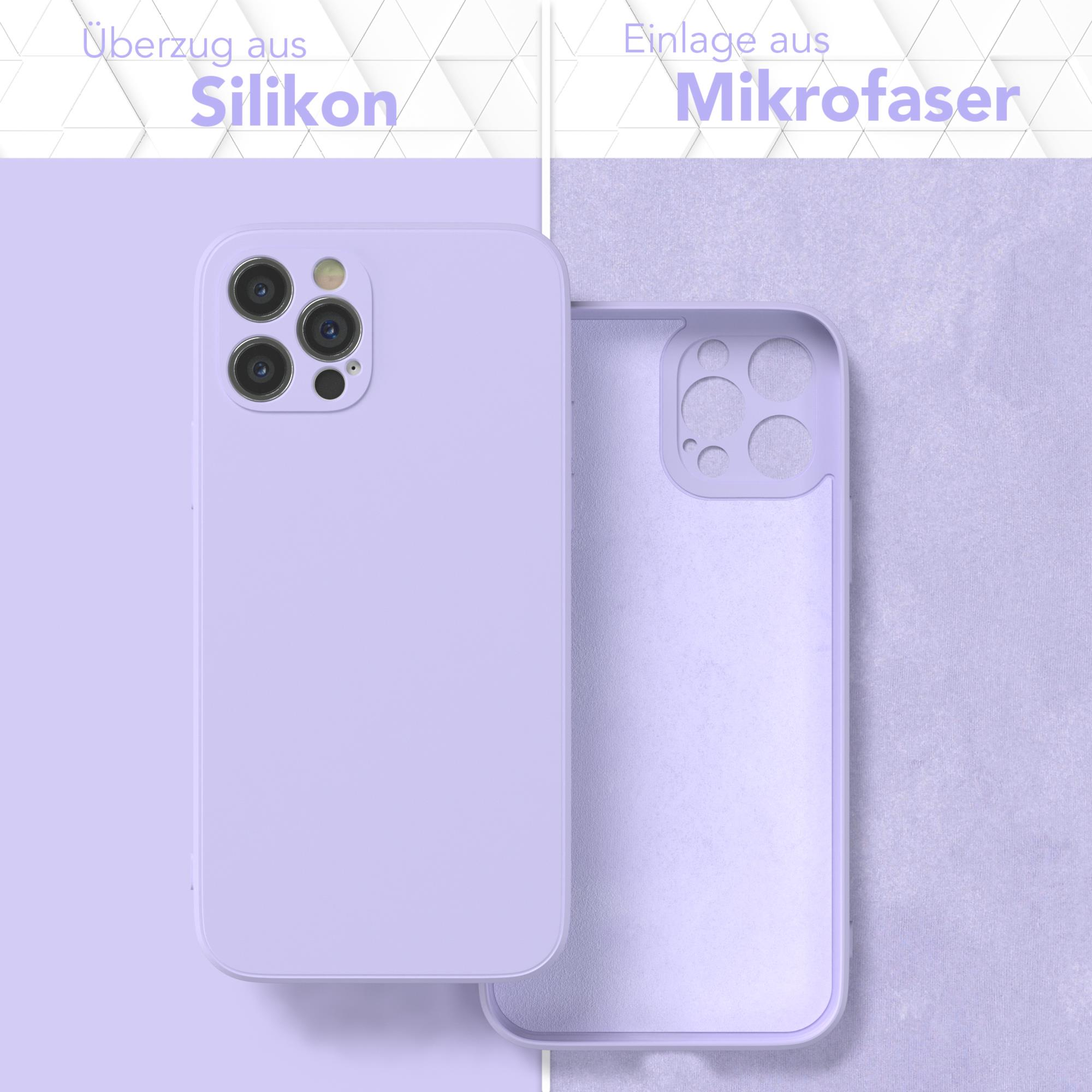 EAZY / TPU Silikon Lila Handycase Backcover, Violett iPhone Apple Apple, Pro, CASE Lavendel 12 Matt,