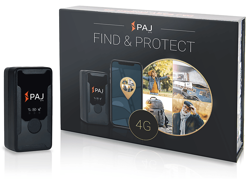 PAJ-GPS Easy Finder 4G - GPS Tracker mit neuester Technologie, inkl. SOS-Taste PKW, Fußgänger, Fahrrad, Camping, Home, Outdoor, Sport, Wandern