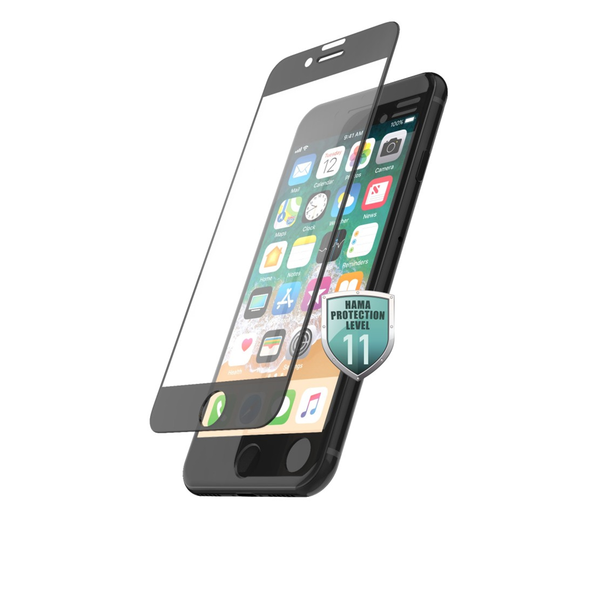 HAMA 3D-Full-Screen 7/8/SE iPhone Displayschutzglas(für 2020/SE 2022) Apple