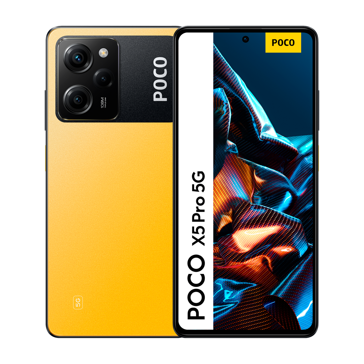 Móvil - Poco X5 Pro POCOPHONE, Amarillo, 256 GB, 8 GB, 6,67 ", FHD+ Flow AMOLED DotDisplay, Snapdragon® 778G 5000 mAhmAh