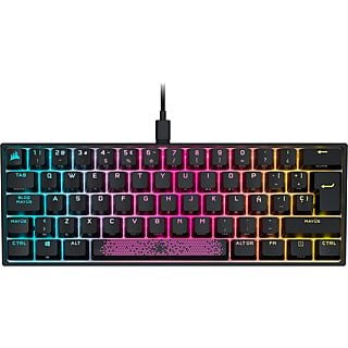 Teclado gaming - CORSAIR ‎CH-9194014-ES, USB 3.0 Tipo C / USB 3.1 Tipo A, Negro