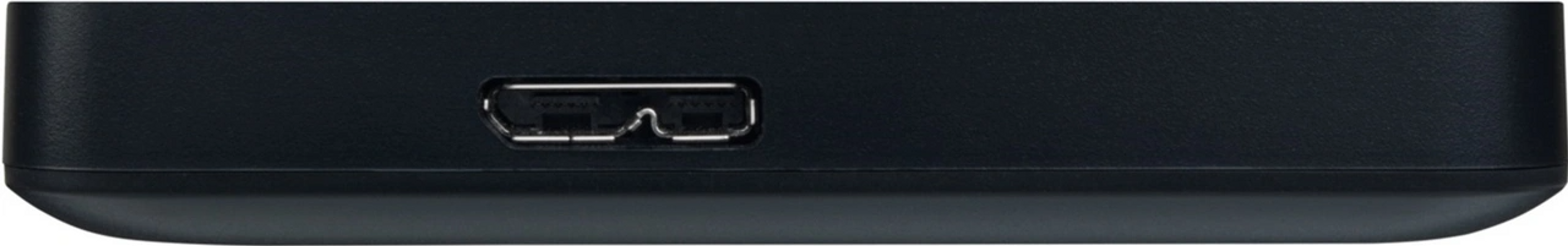 Primo piano di una porta USB nera su un dispositivo nero.