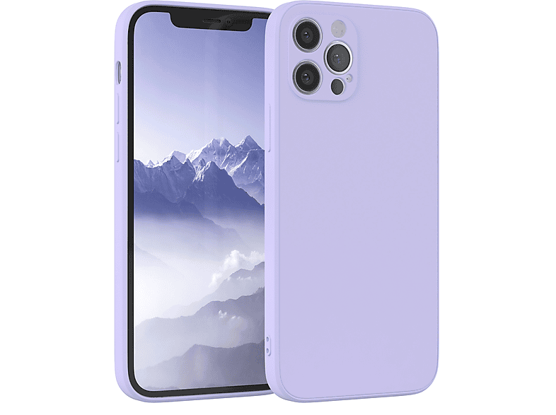 Silikon Lavendel Violett Apple Pro, Handycase EAZY CASE Backcover, 12 / Matt, iPhone Lila Apple, TPU