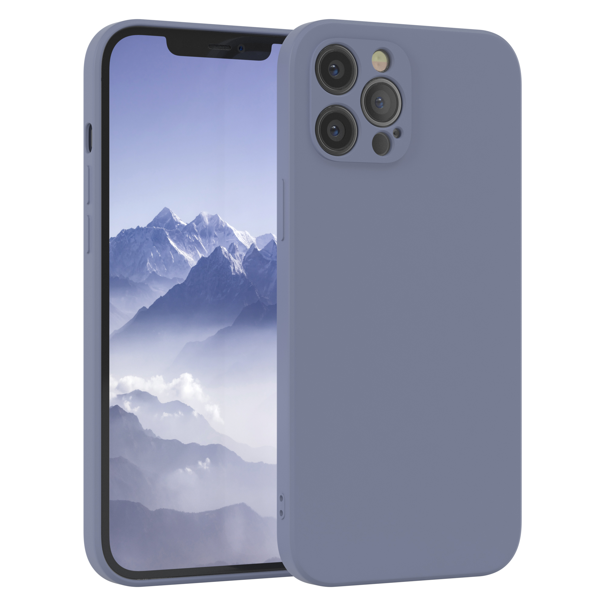 Blaue Handyhülle mit Telefon darin. Das Telefon ist sichtbar.