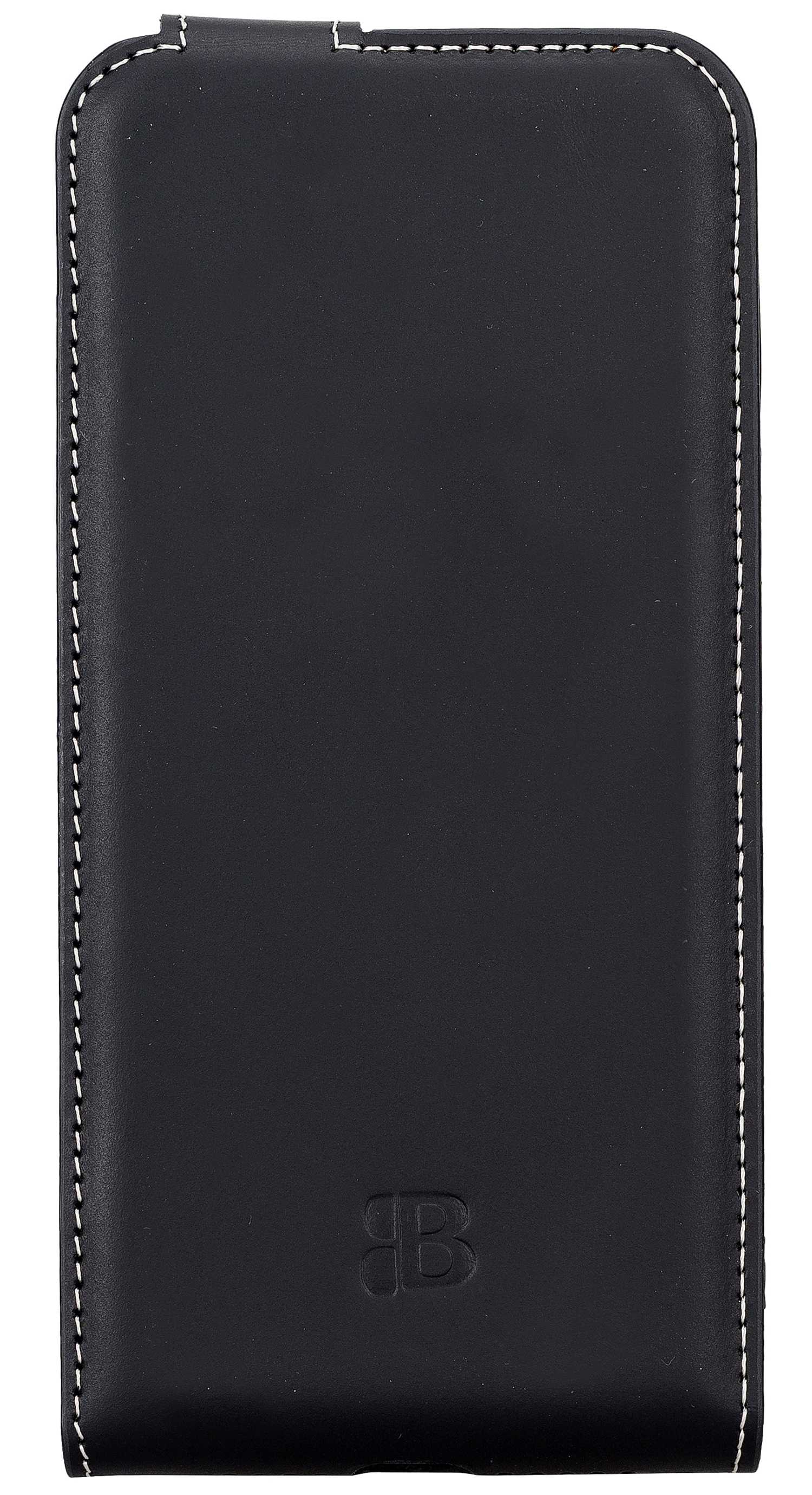 BURKLEY Flip-Case Handytasche aus Leder, Schwarz Flip Apple, Pro 14 Cover, iPhone Max