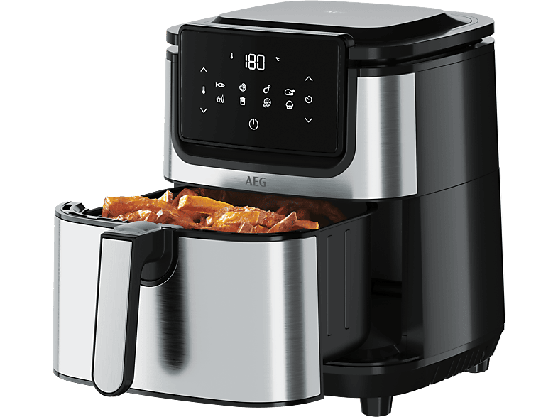 AEG Heissluftfritteuse AF6-1-4ST Gourmet 6 Grau Edelstahl 220 Volt 3,5 l Heissluftfritteuse / Fassungsvermögen