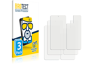 BROTECT 3x Airglass matte Schutzfolie(für Motorola Moto G72 (Display+Rückseite))