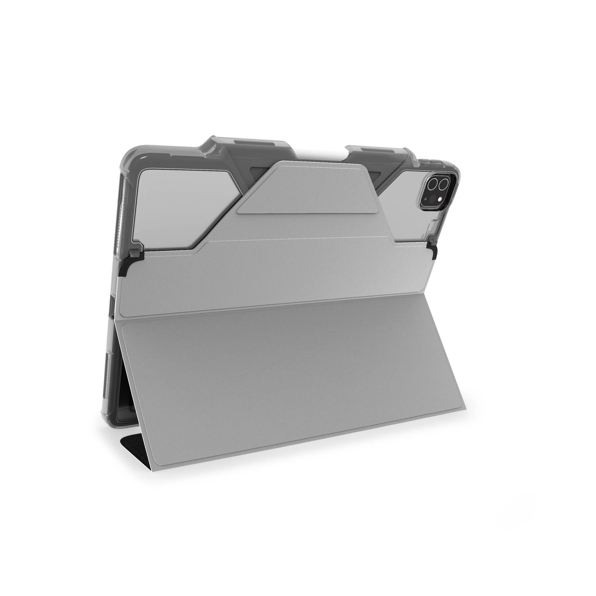 STM Dux Plus Tablethülle Apple für TPU, | Schwarz Bookcover Polycarbonat