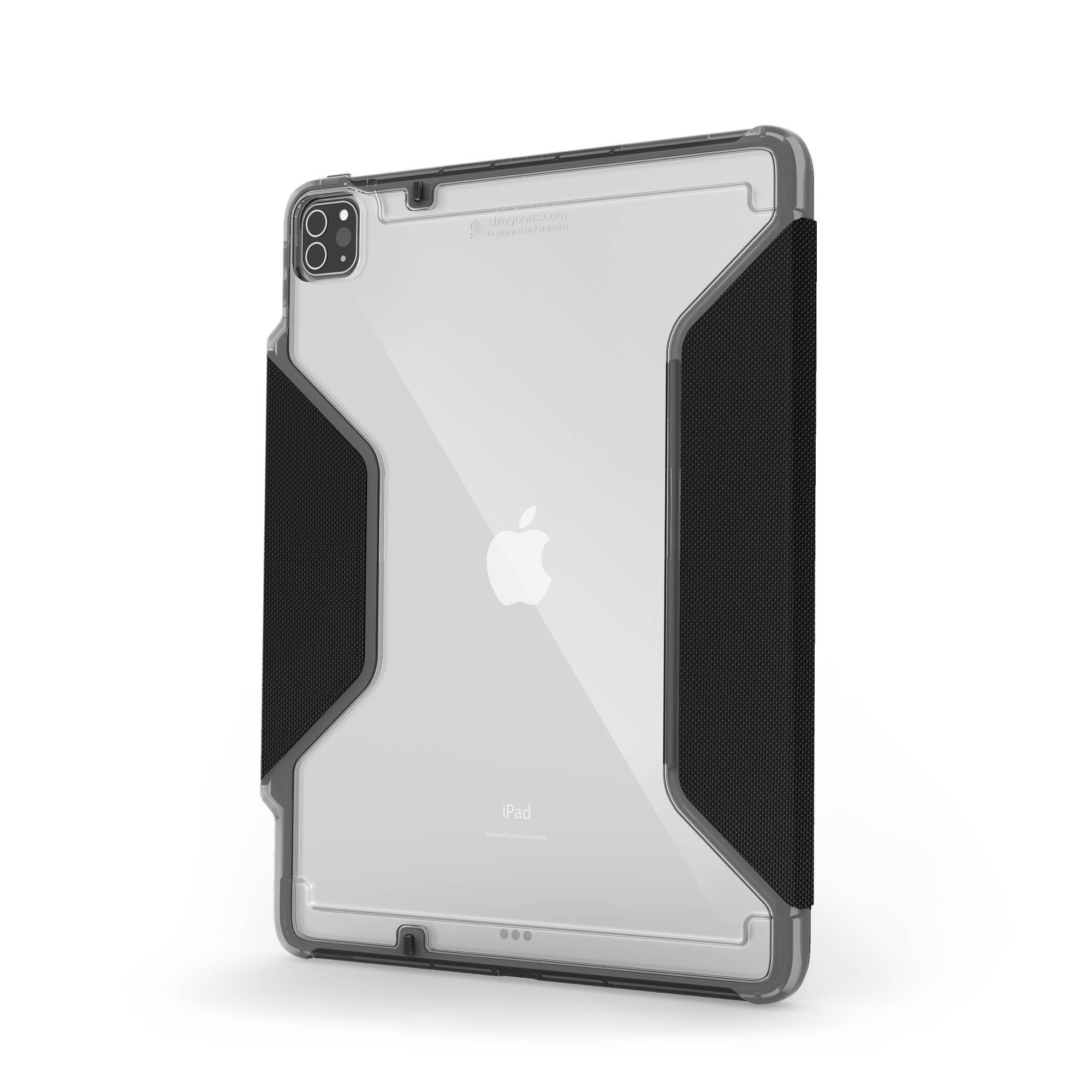 STM Dux Plus Tablethülle Apple für TPU, | Schwarz Bookcover Polycarbonat
