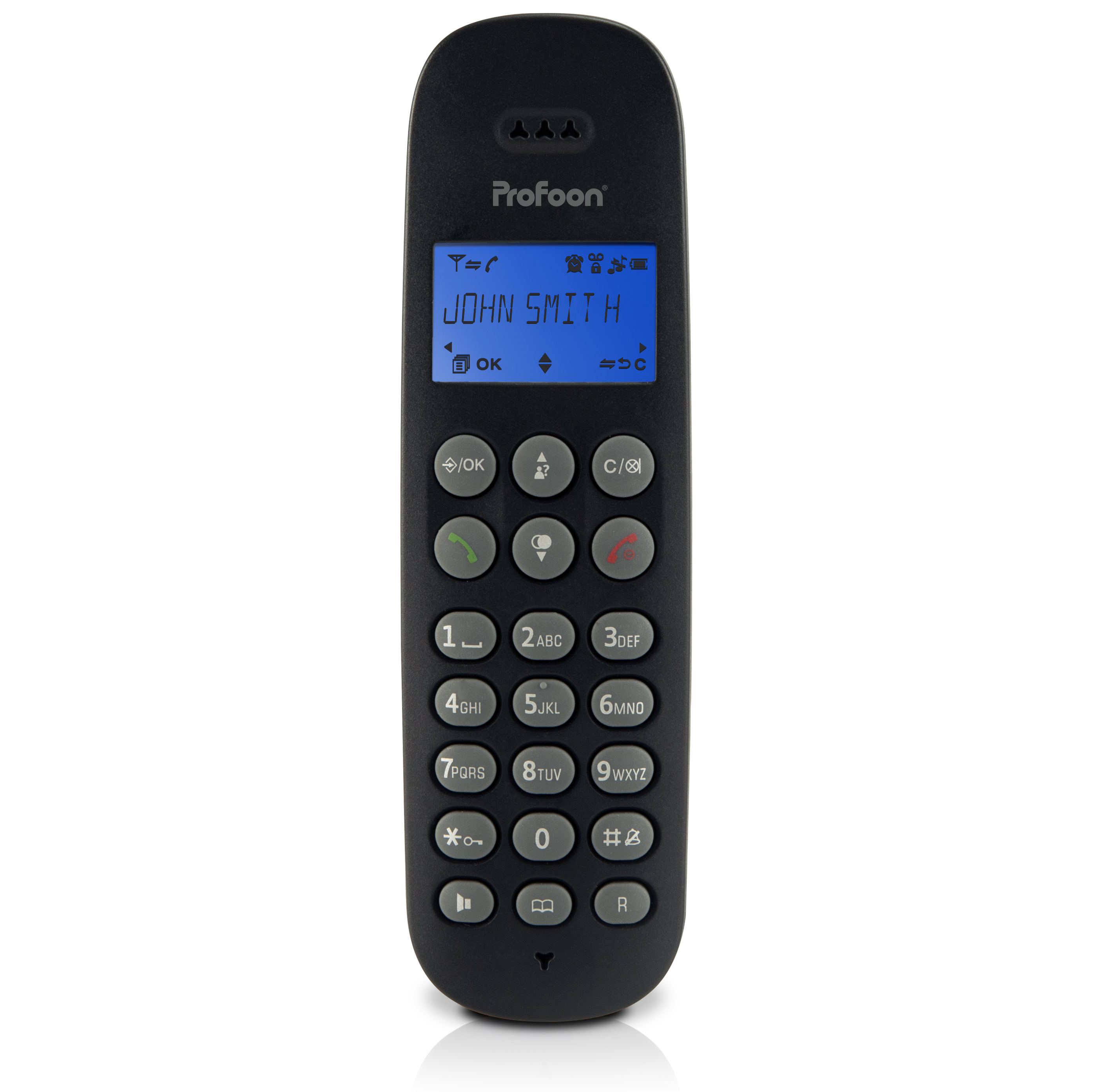 schnurloses PROFOON PDX-300 Seniorentelefon DECT 3 TRIPLE mit Mobilteilen -