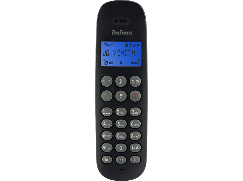 schnurloses PROFOON PDX-300 Seniorentelefon DECT 3 TRIPLE mit Mobilteilen -