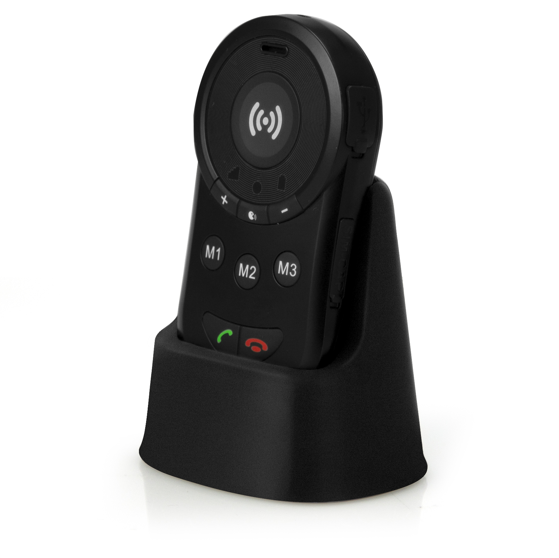 FYSIC FXA-100 Notrufknopf mit GPS-Tracker für Senioren, Schwarz