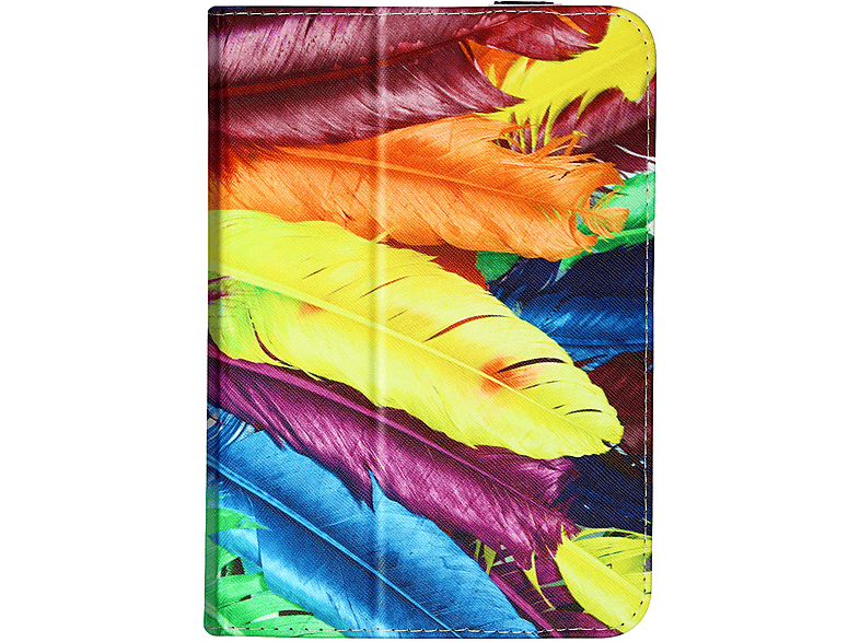 AVIZAR Feather Series Etui Bookcover für Universal Kunstleder, Bunt