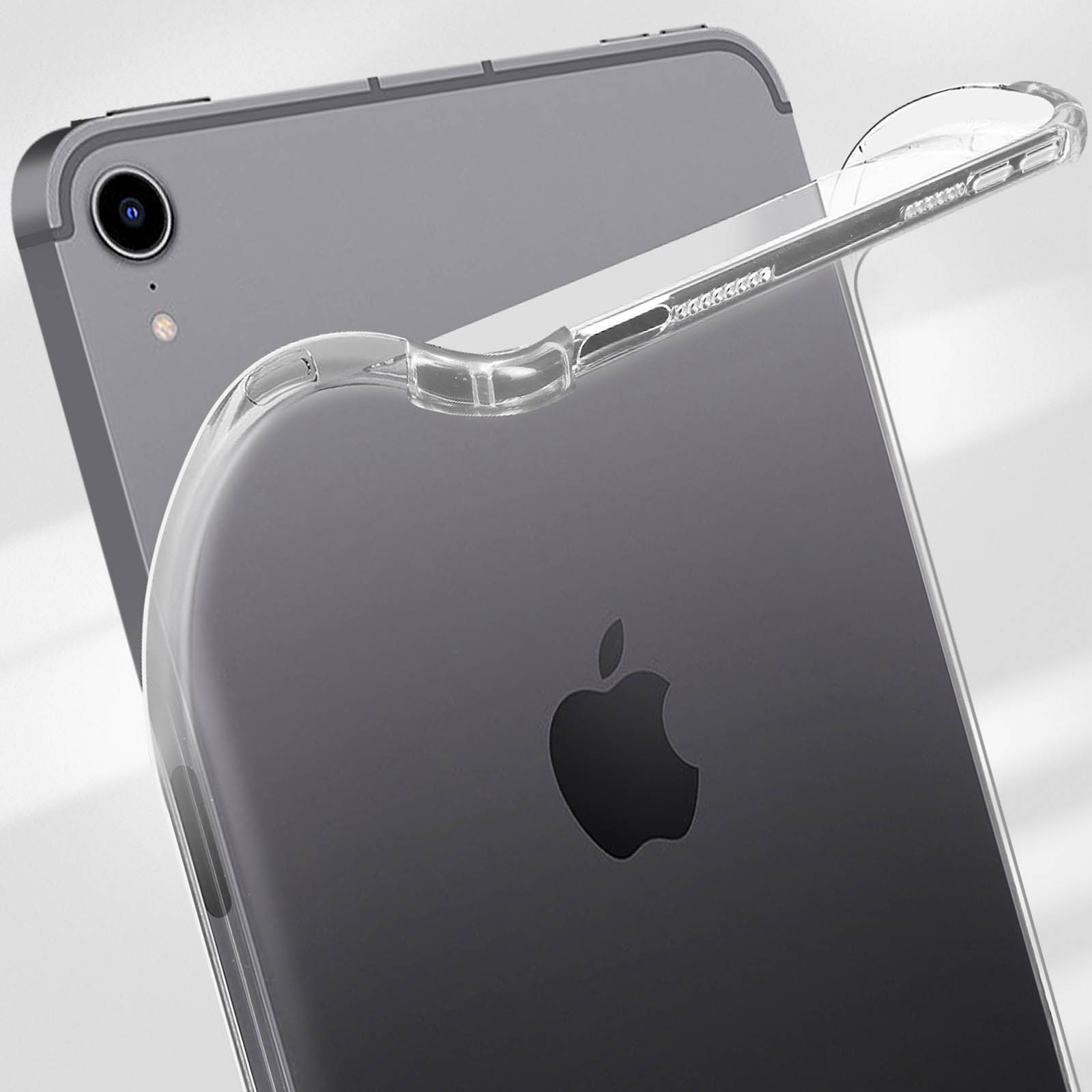 Schutz-Set für Backcover Glas, AVIZAR und Gehärtetes Transparent Silikongel Series Apple Schutz-Sets 360°