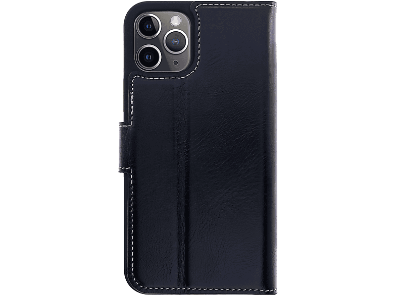 BURKLEY Leder Handytasche, Max, Pro Apple, Schwarz iPhone 14 Bookcover