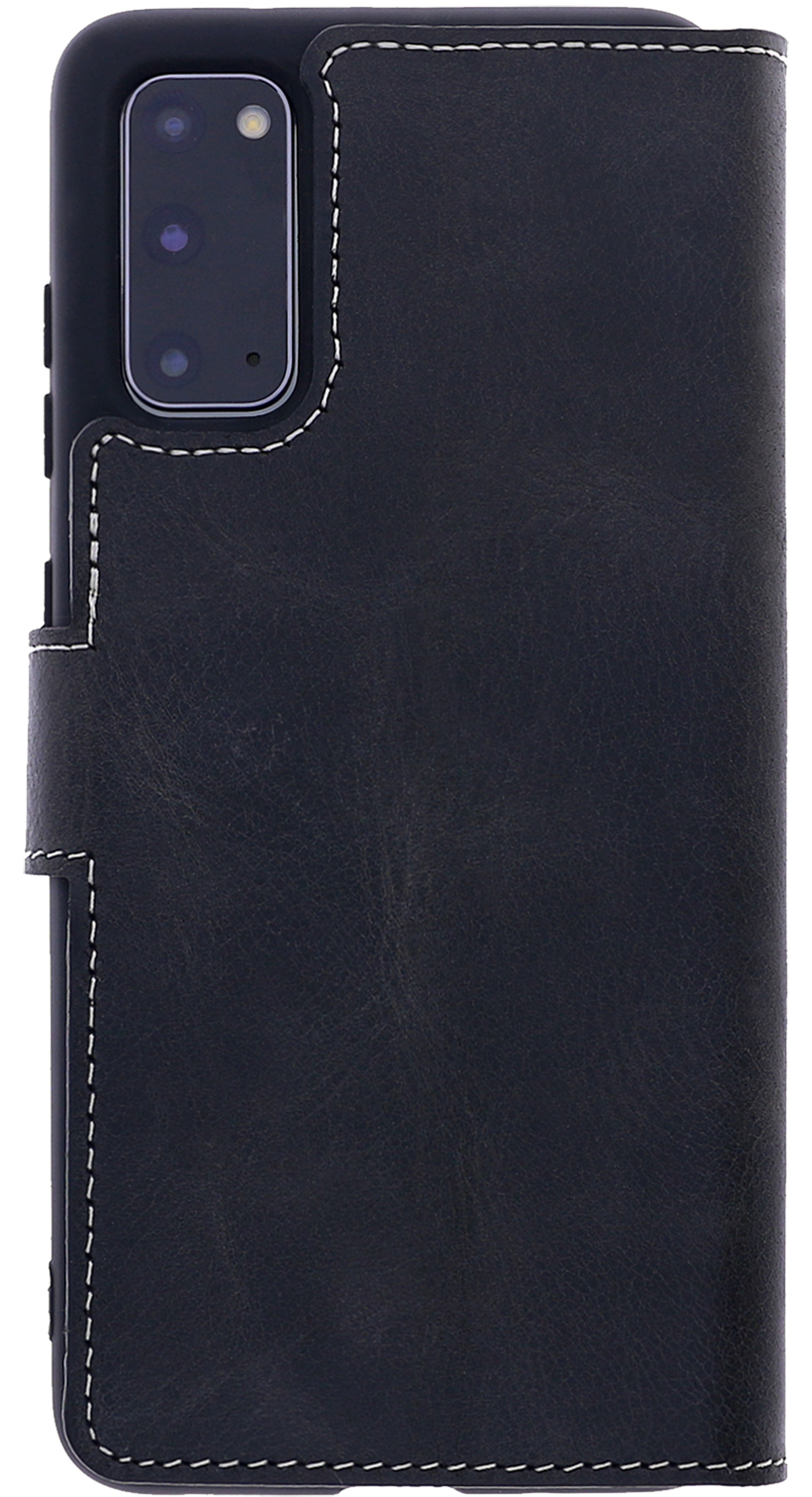 Schwarz Galaxy BURKLEY Bookcover, Leder Handytasche, Samsung, S20,
